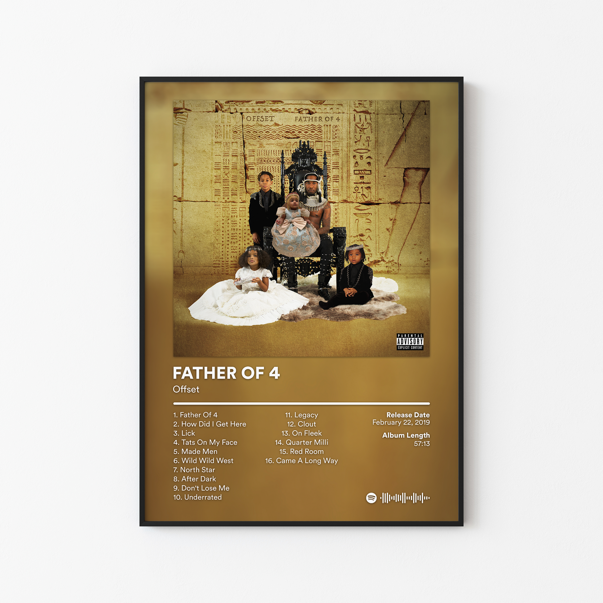 Offset FATHER OF 4 Album Poster