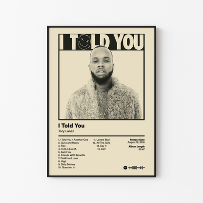 Tory Lanez Album Posters