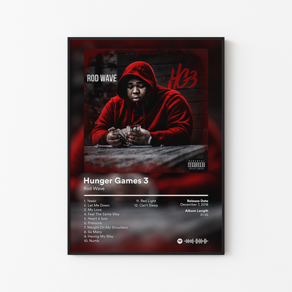 Rod Wave Hunger Games 3 Album Poster