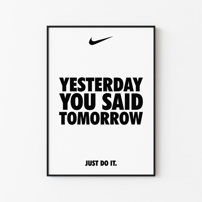 Motivational Nike Poster