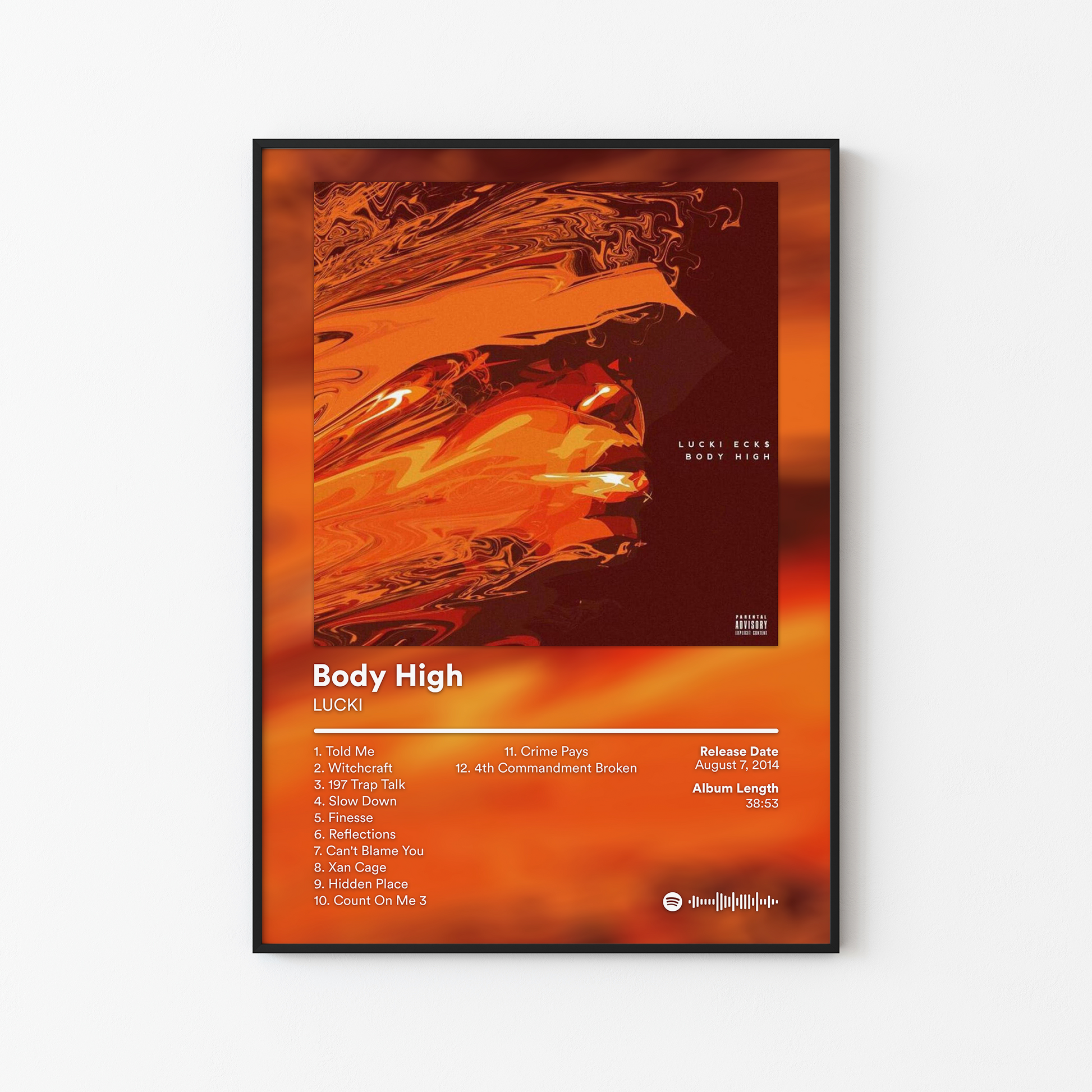 LUCKI Body High Album Poster