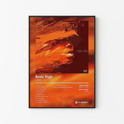 LUCKI Body High Album Poster