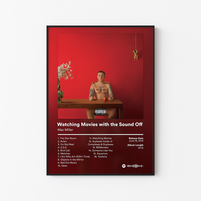 Mac Miller Watching Movies with the Sound Off Album Poster