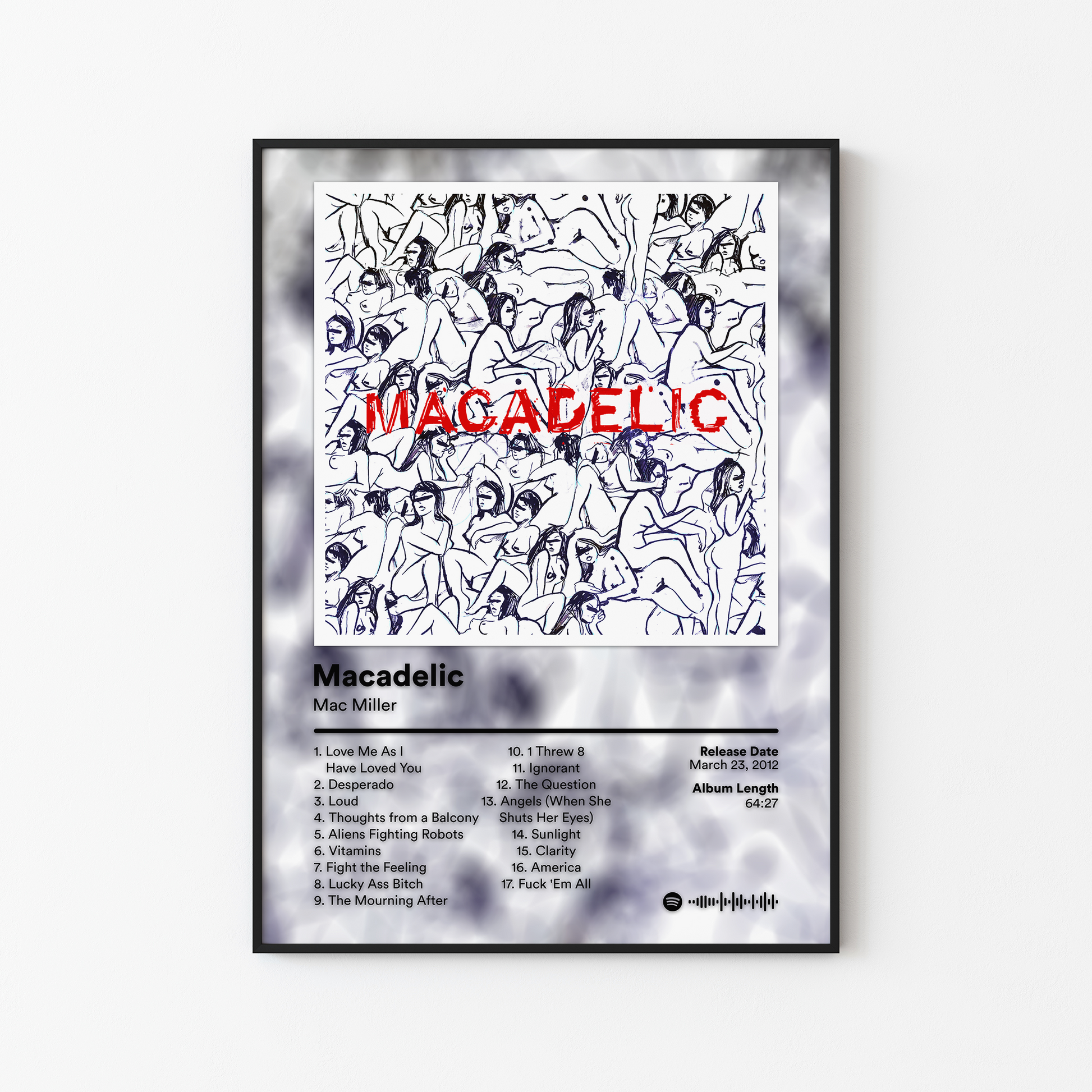 Mac Miller Macadelic Album Poster