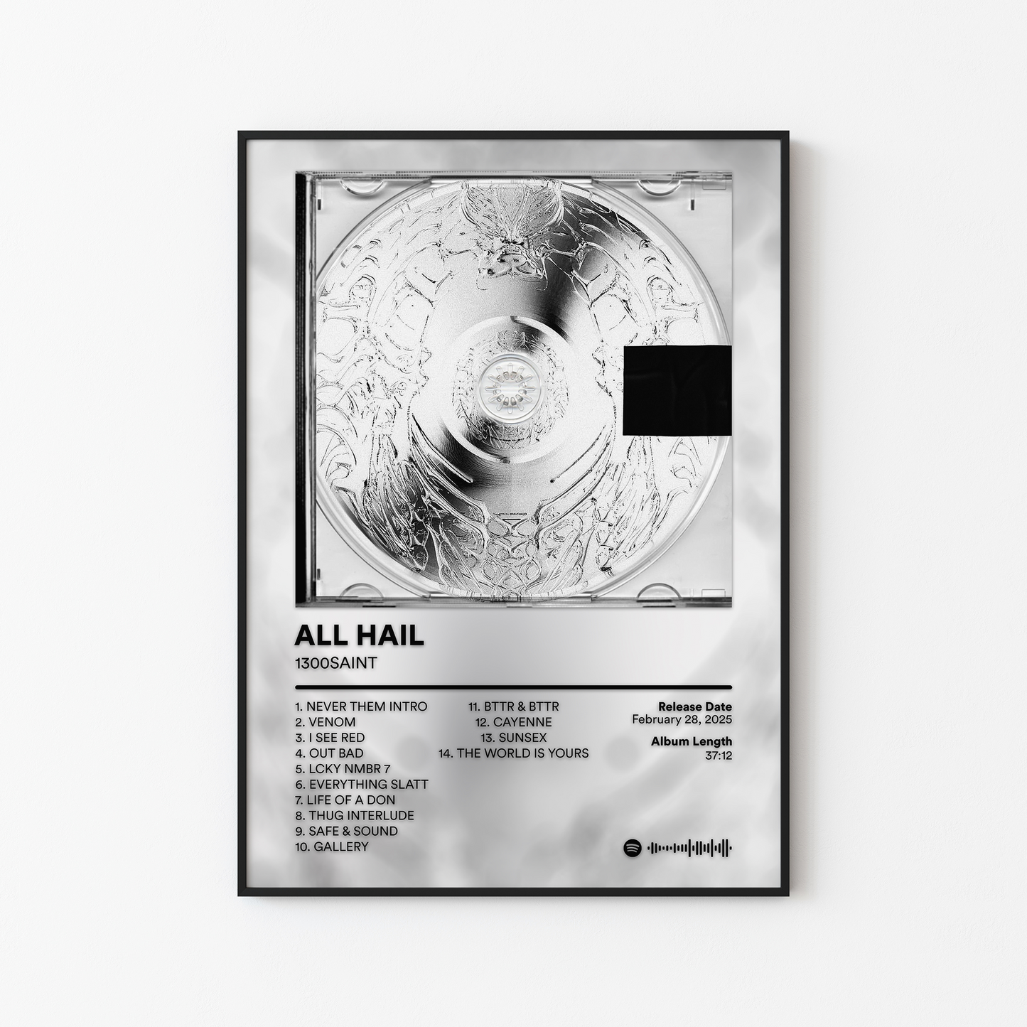 1300SAINT ALL HAIL Album Poster