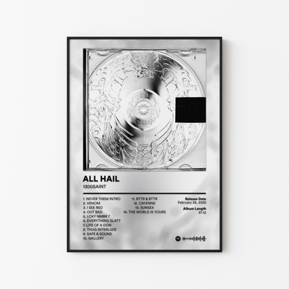 1300SAINT ALL HAIL Album Poster