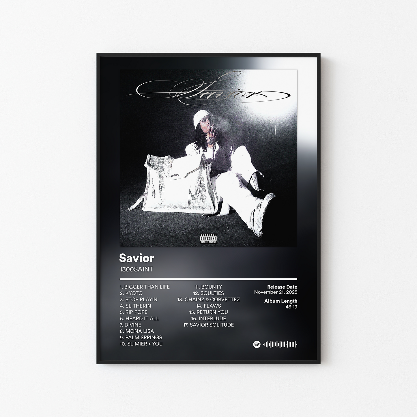 1300SAINT Savior Album Poster