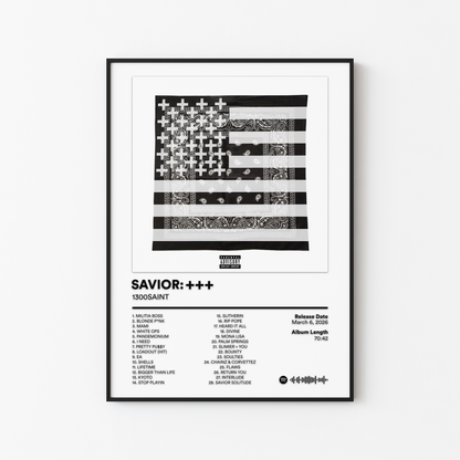 1300SAINT SAVIOR Deluxe Album Poster