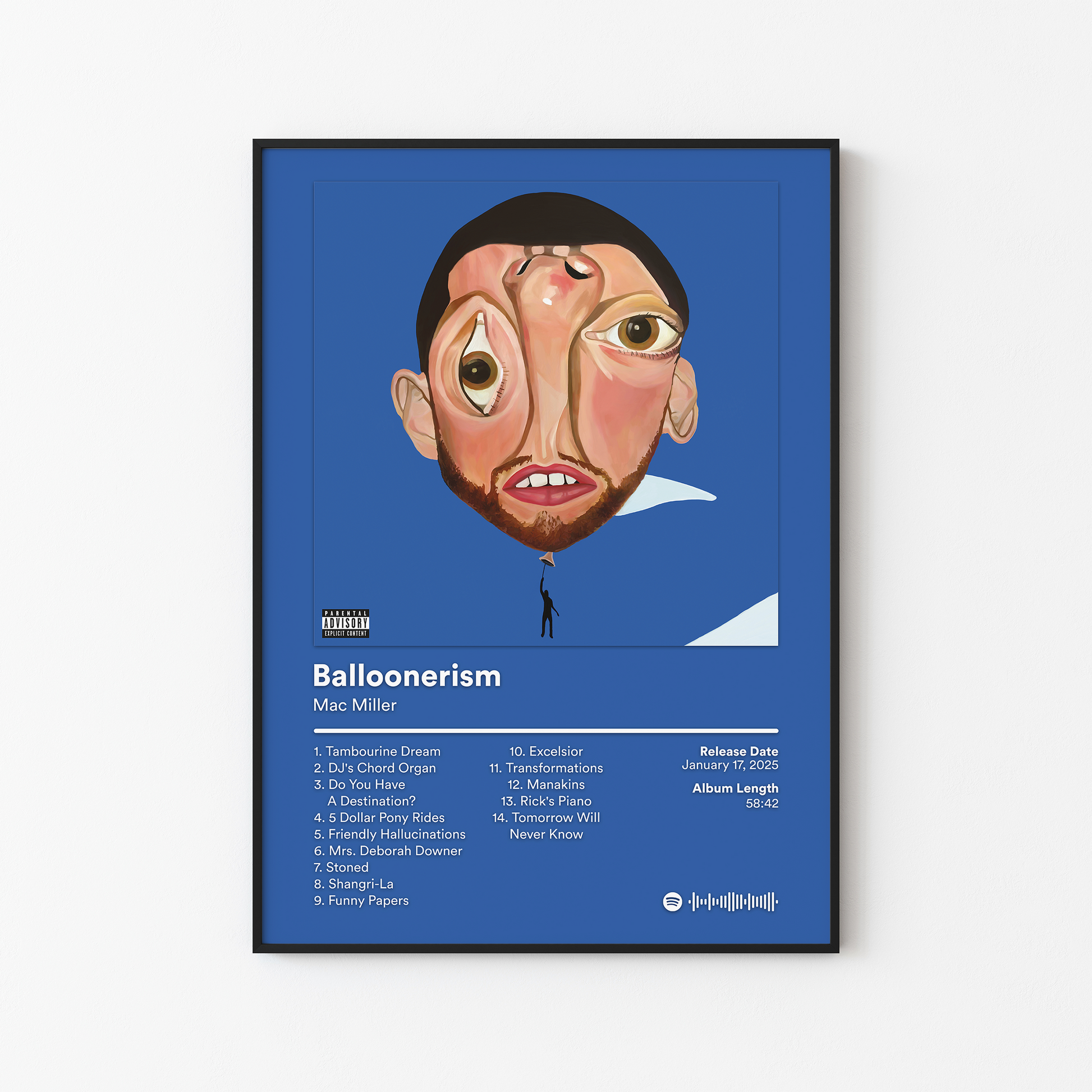 Mac Miller Balloonerism Album Poster
