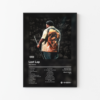 Rod Wave Last Lap Album Poster