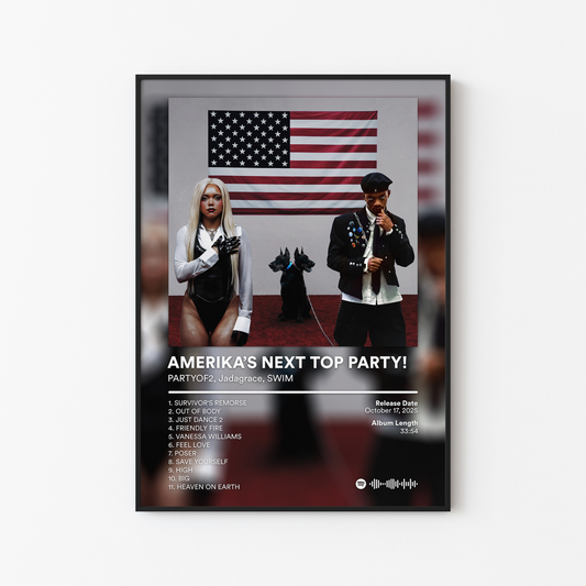 PARTYOF2 AMERIKAS NEXT TOP PARTY Album Poster