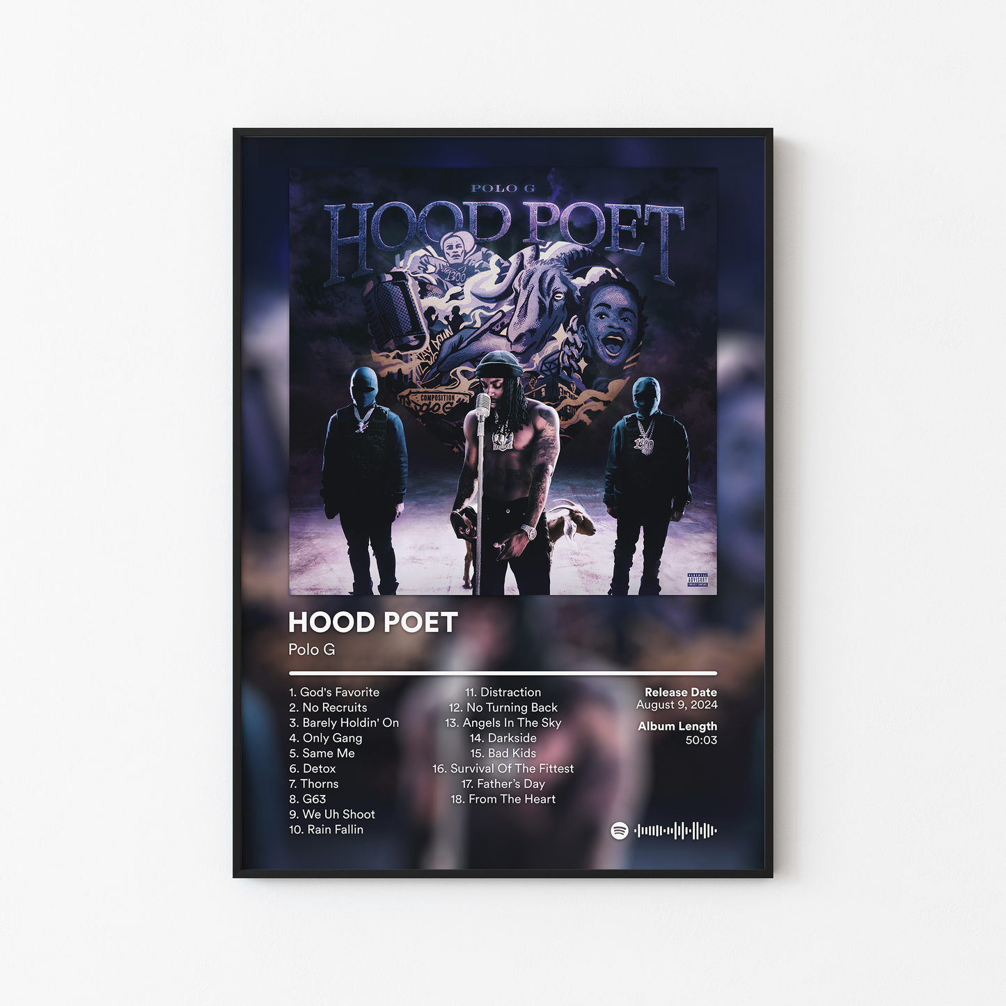Polo G HOOD POET Album Poster