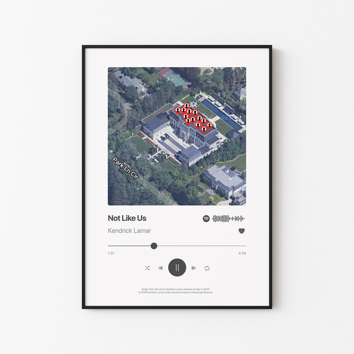 Kendrick Lamar Not Like Us Poster