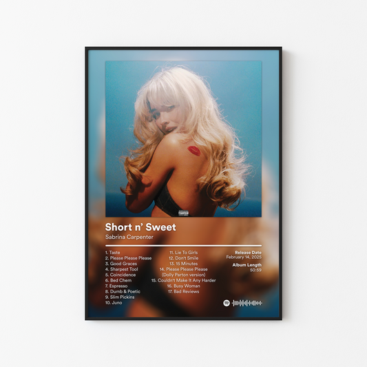 Sabrina Carpenter Album Posters