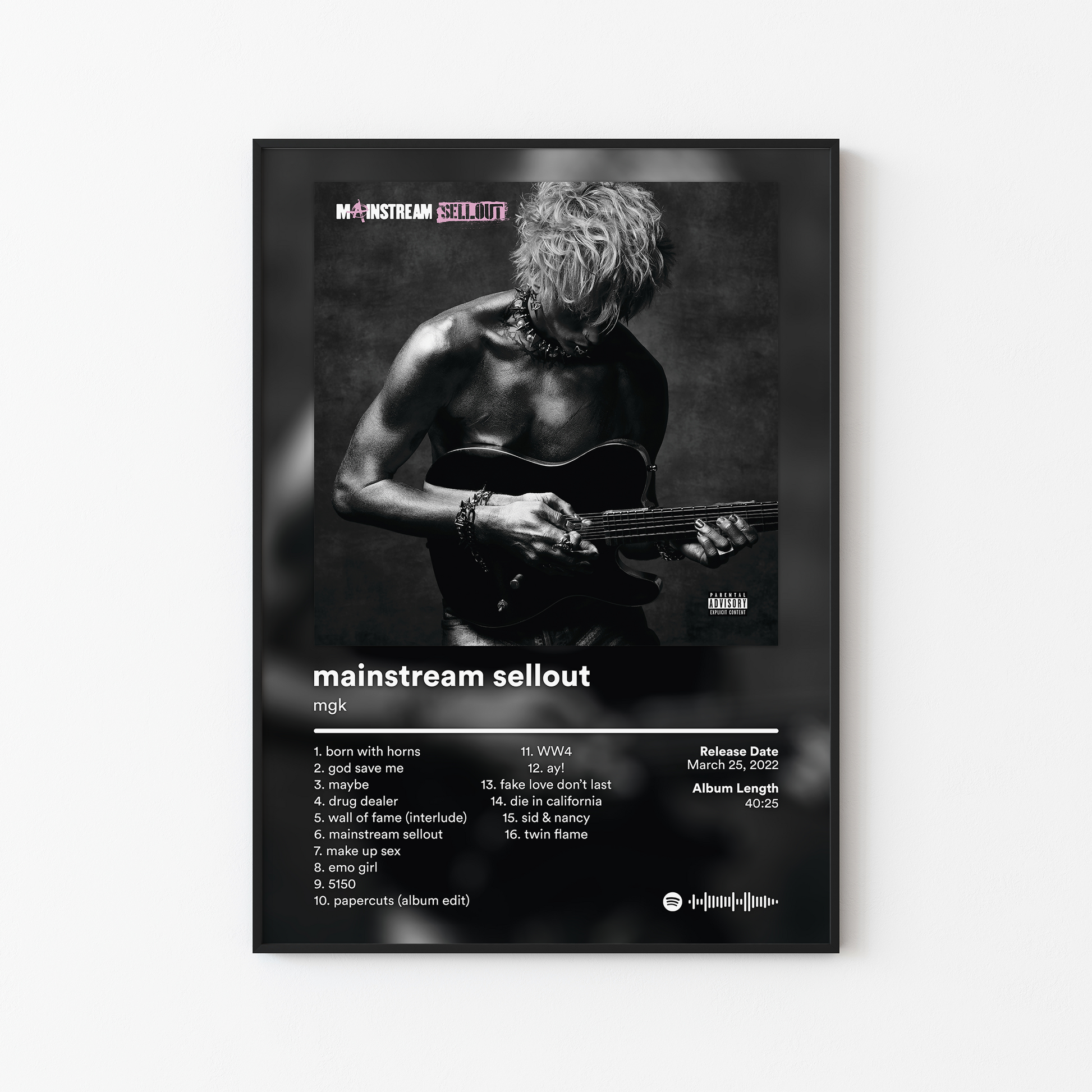 mgk mainstream sellout Album Poster