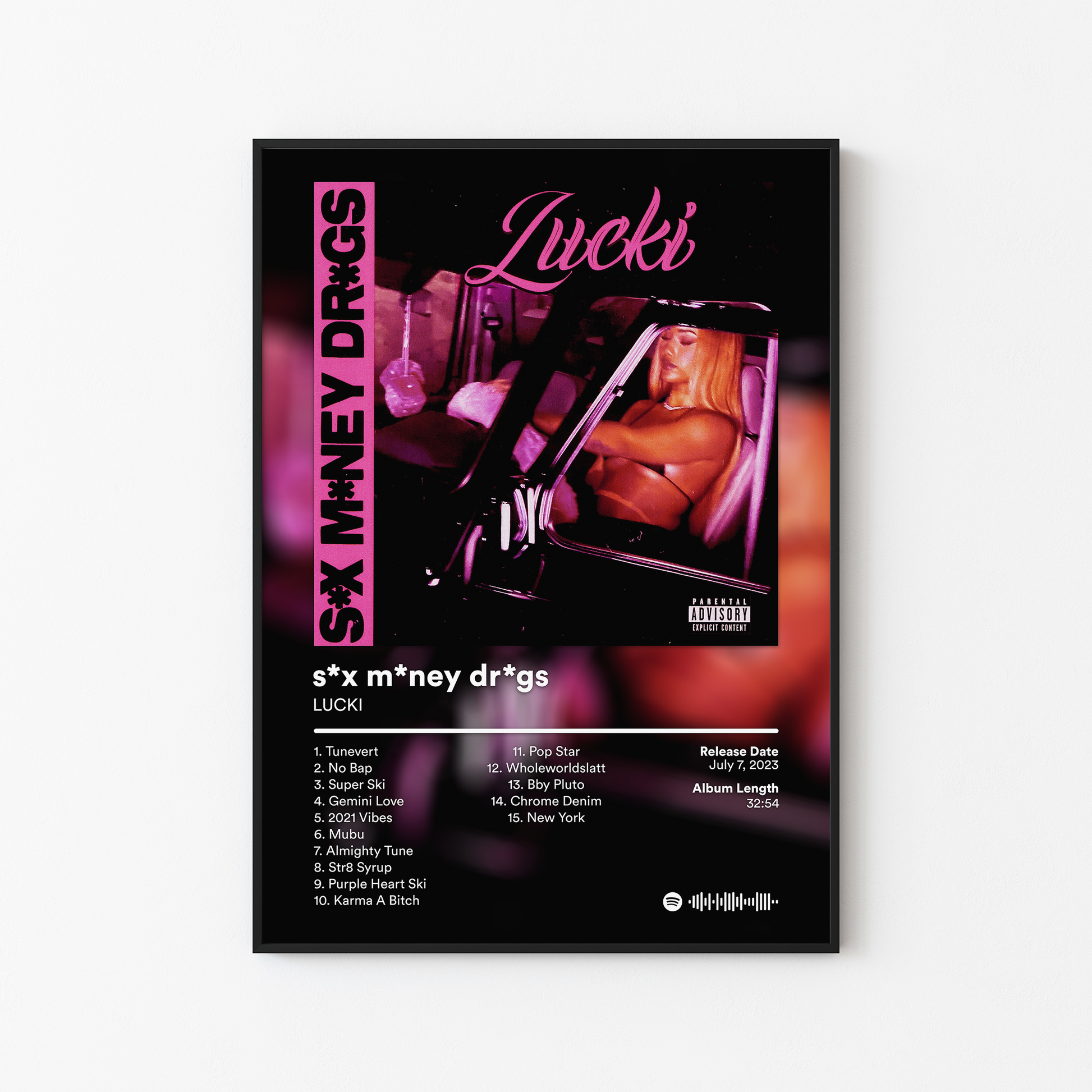 LUCKI sex money drugs Album Poster