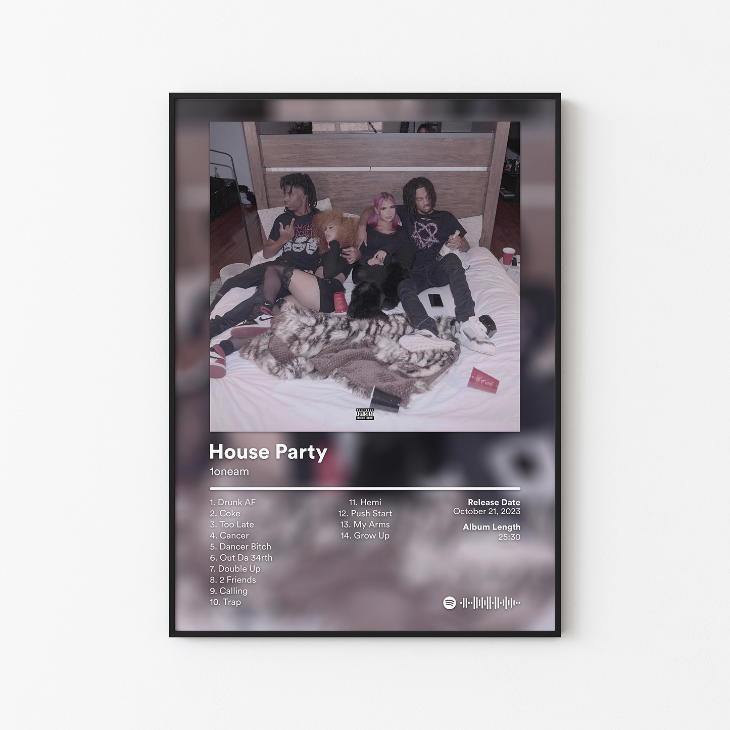 1oneam House Party Album Poster