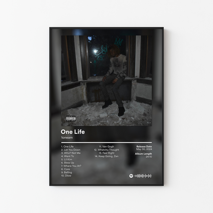 1oneam One Life Album Poster