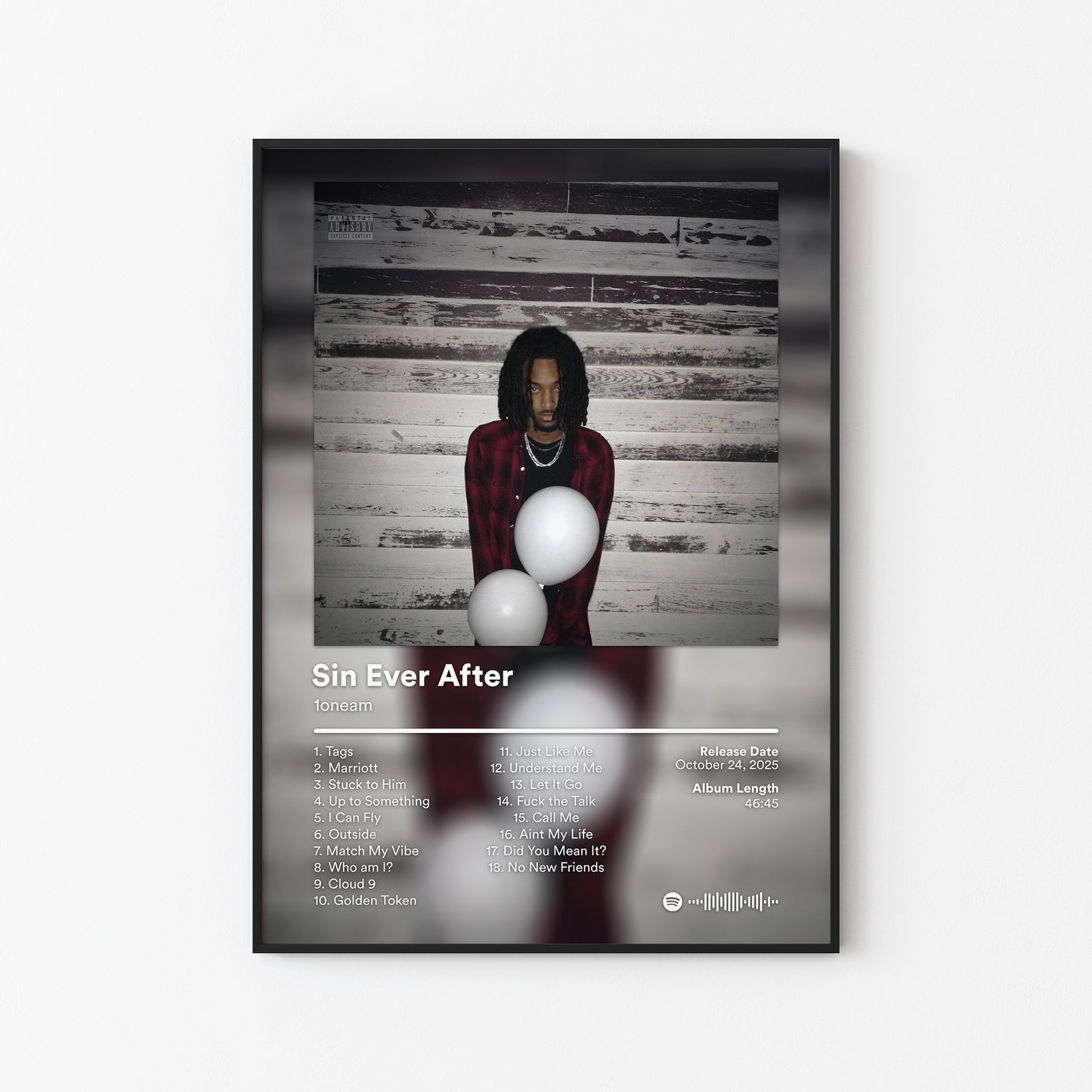 1oneam Sin Ever After Album Poster