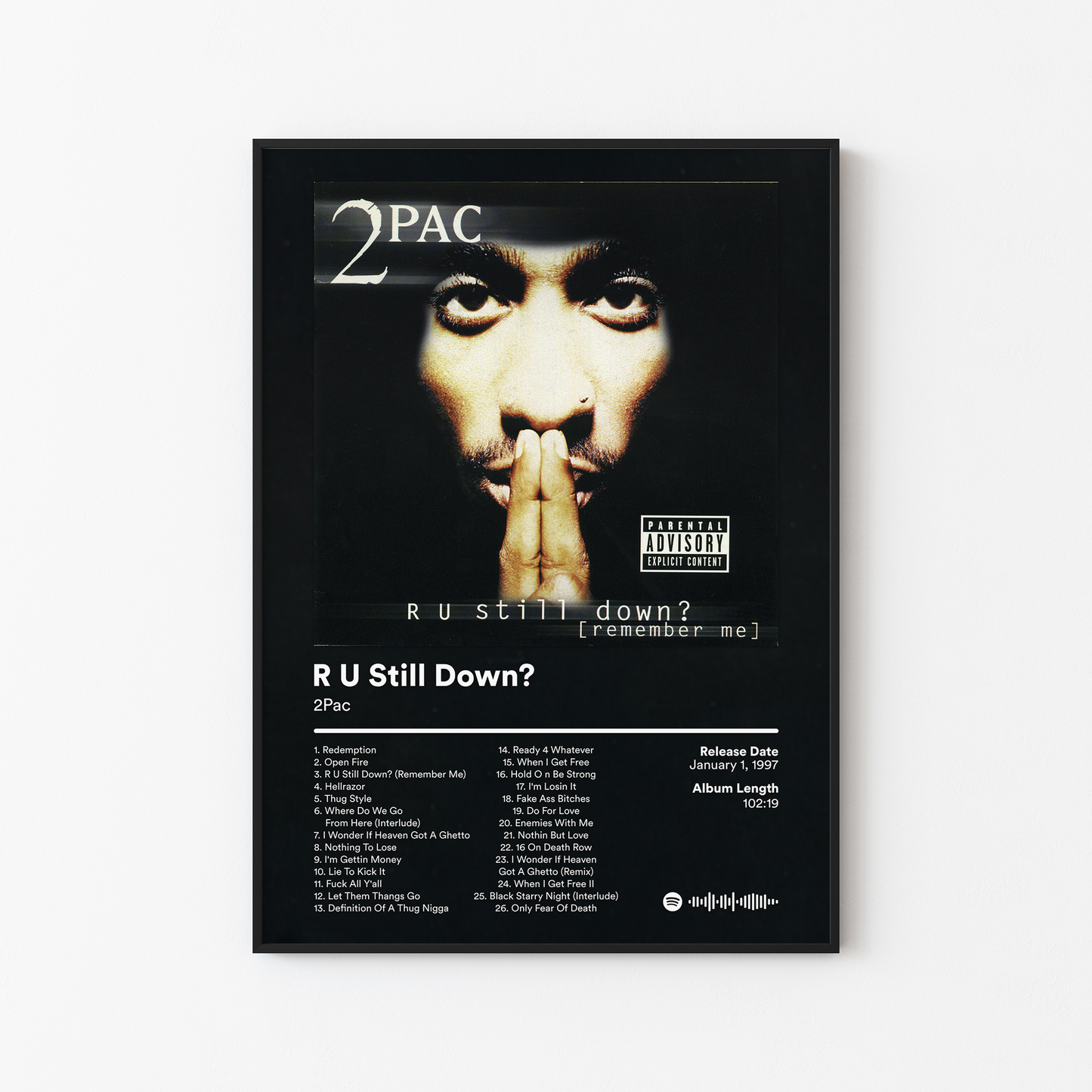 2Pac R U Still Down Album Poster