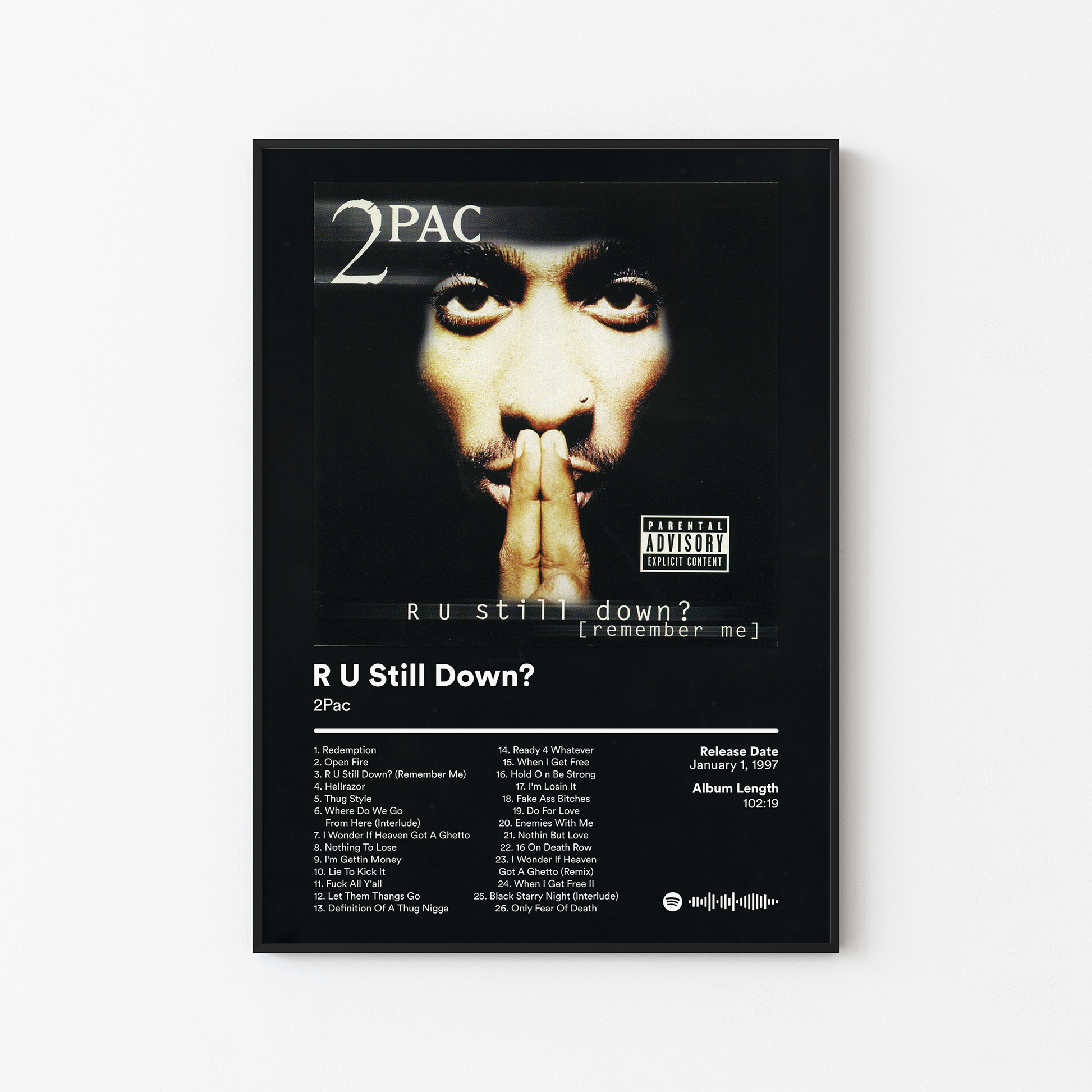 2Pac R U Still Down Album Poster