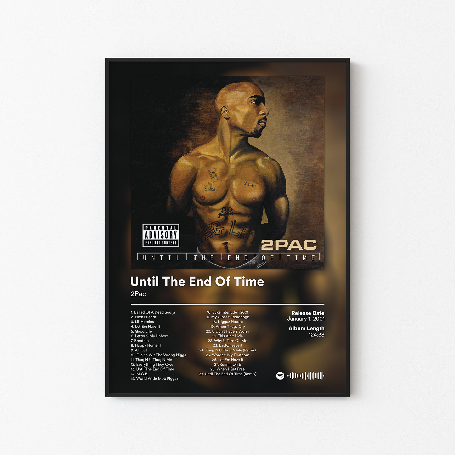 2Pac Until The End Of Time Album Poster