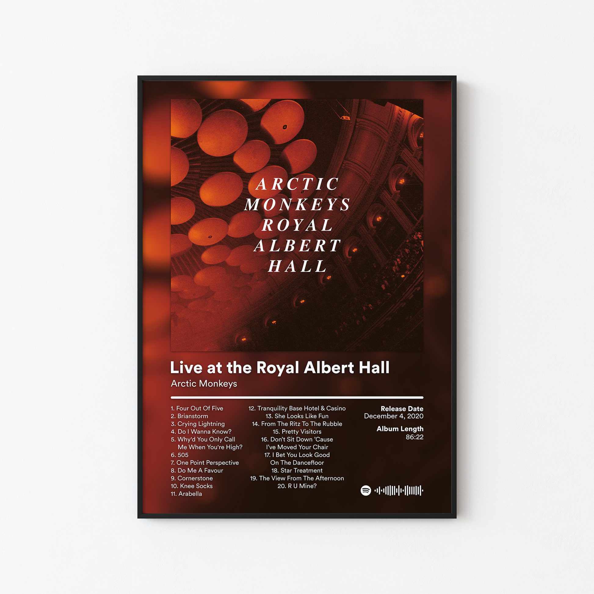 Arctic Monkeys Live at the Royal Albert Hall Album Poster