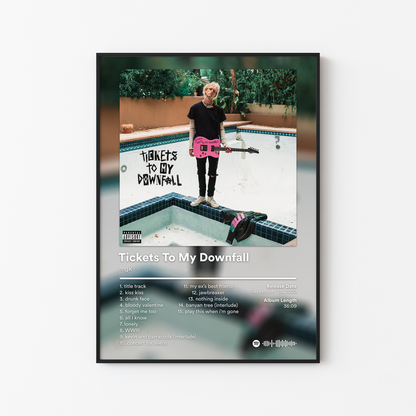 mgk Tickets To My Downfall Album Poster