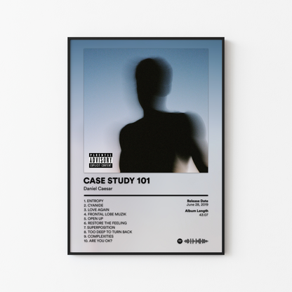 Daniel Caesar CASE STUDY 101 Album Poster