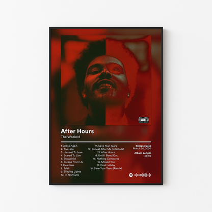 The Weeknd Album Posters