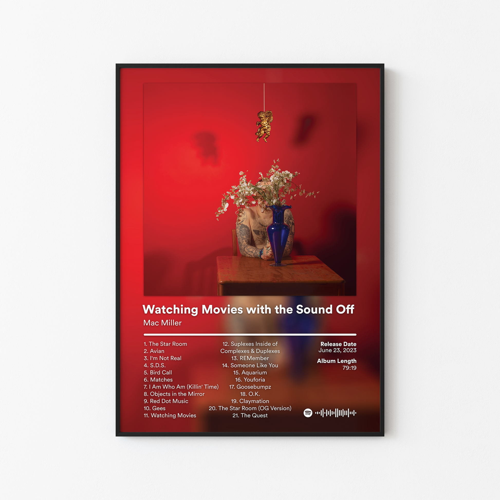 Mac Miller Watching Movies with the Sound Off 10th Anniversary Album Poster