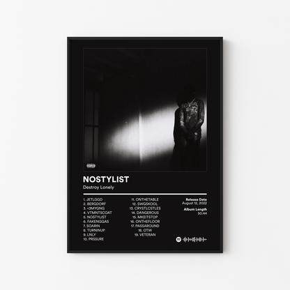 Destroy Lonely NO STYLIST Album Poster