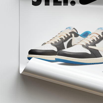 Travis Scott Fragment Sneaker Poster