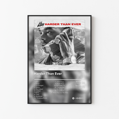 Lil Baby Harder Than Ever Album Poster