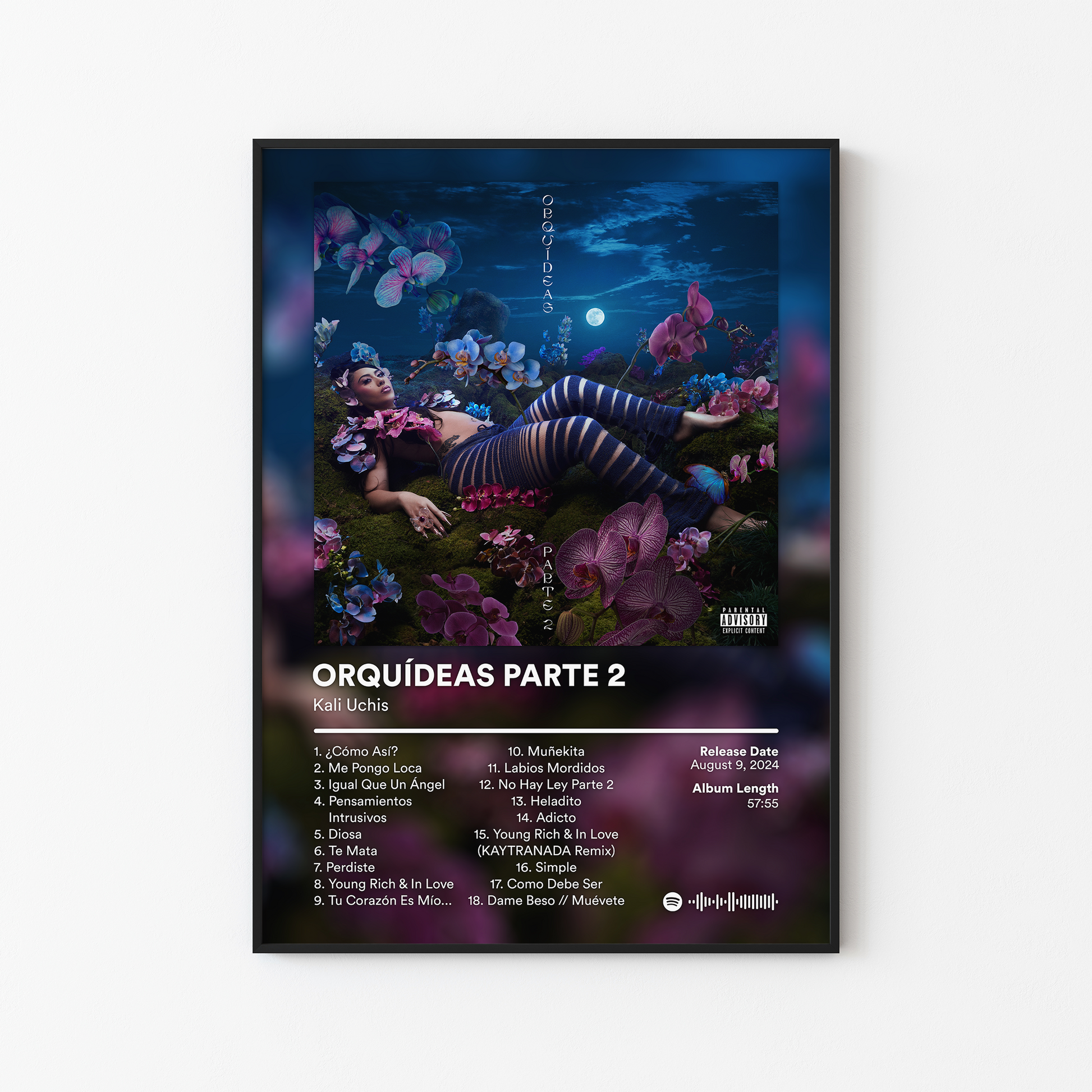 Kali Uchis ORQUIDEAS PARTE 2 Deluxe Album Poster