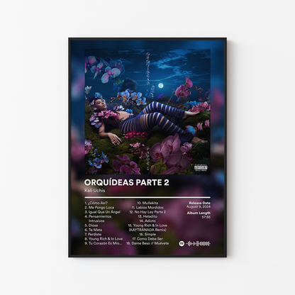Kali Uchis ORQUIDEAS PARTE 2 Deluxe Album Poster