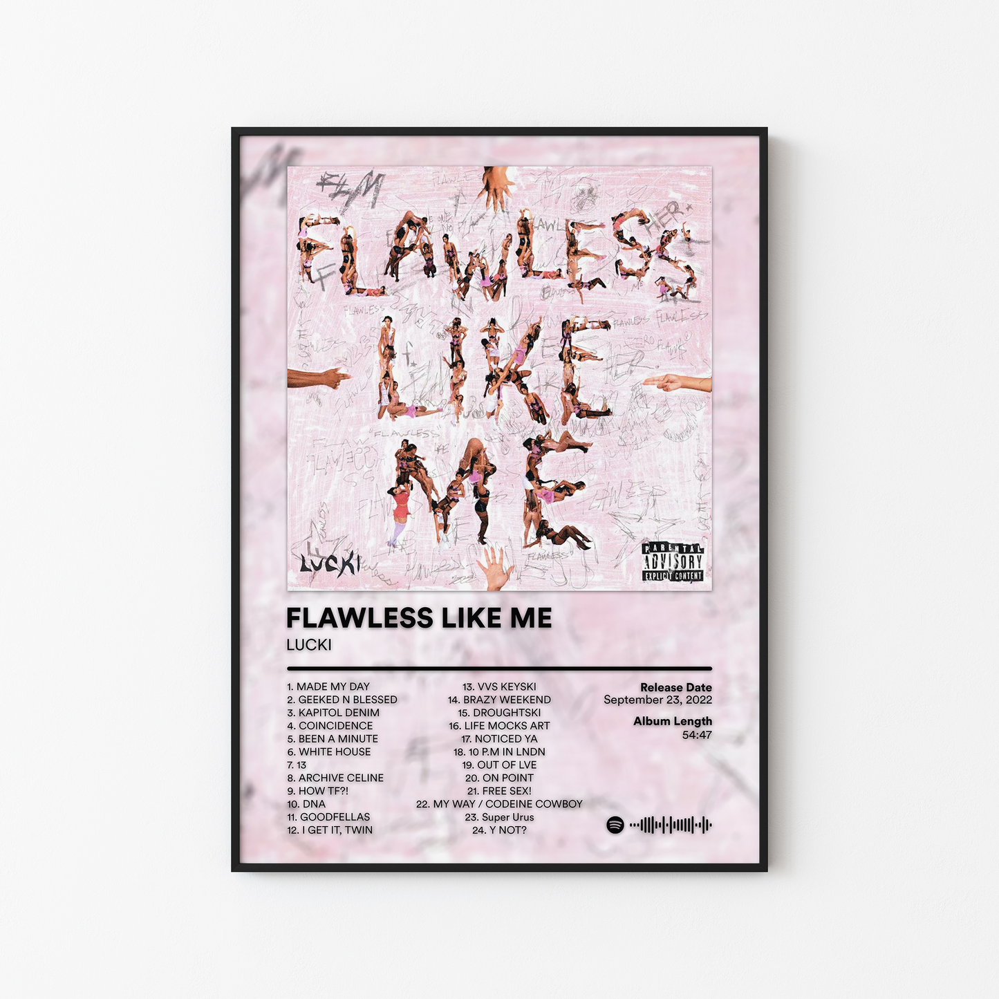 LUCKI FLAWLESS LIKE ME Album Poster