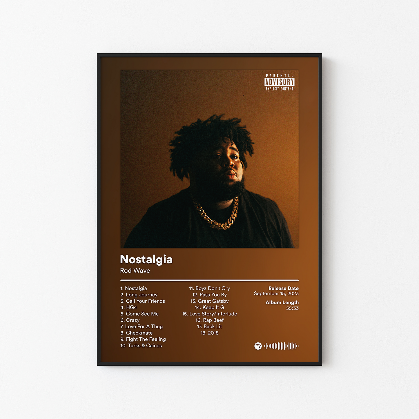 Rod Wave Nostalgia Album Poster