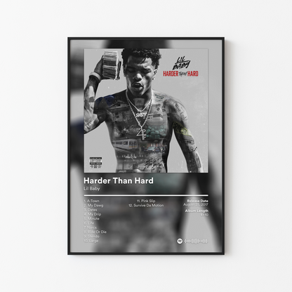 Lil Baby Harder Than Hard Album Poster