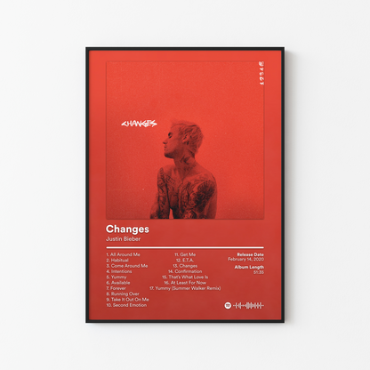 Justin Bieber Album Posters