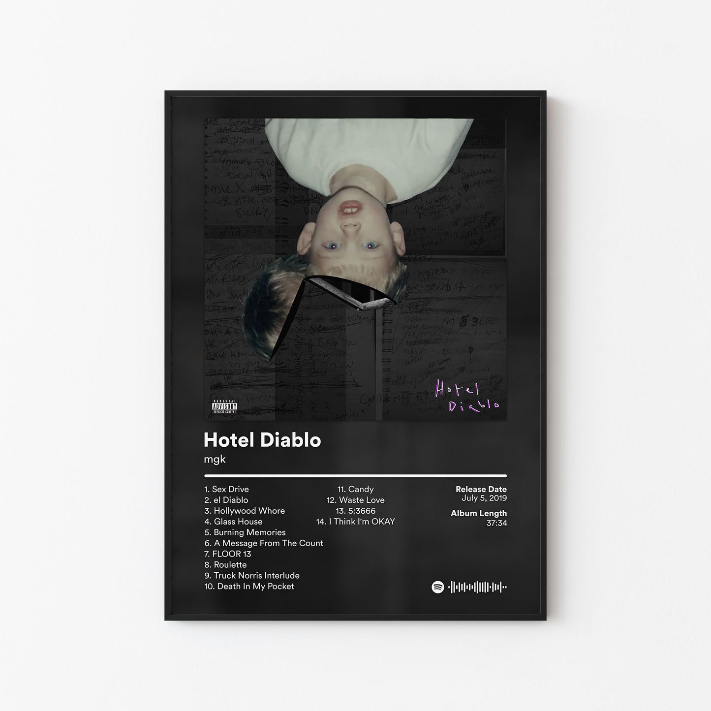 mgk Hotel Diablo Album Poster