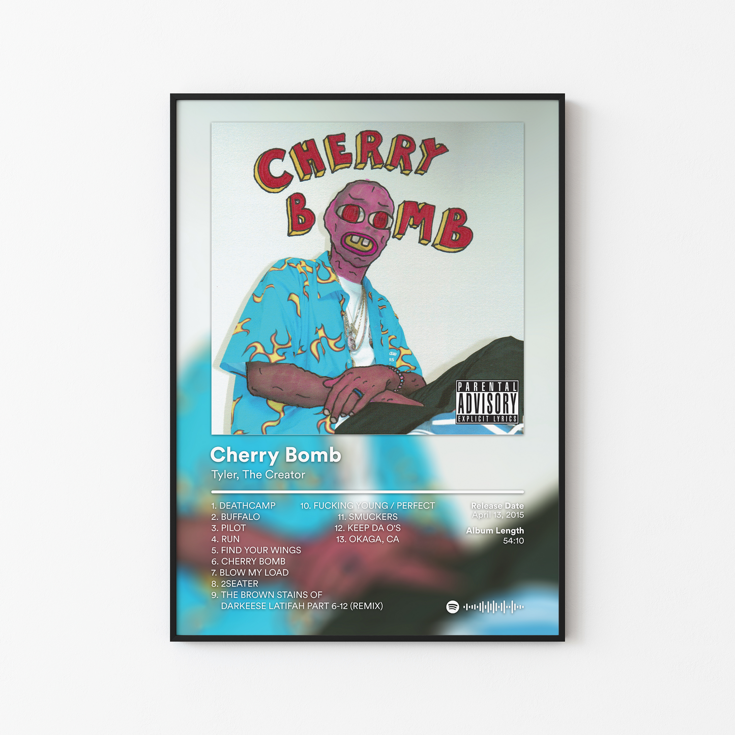 Tyler The Creator Cherry Bomb Instrumentals Album Poster