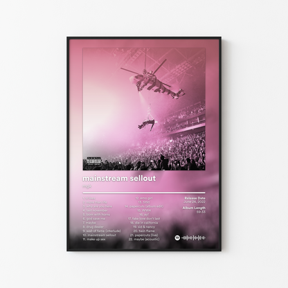mgk mainstream sellout life in pink deluxe Album Poster