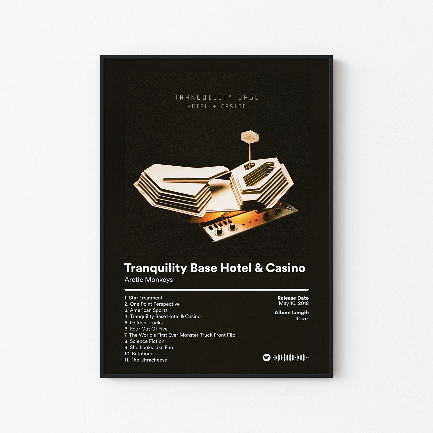 Arctic Monkeys Tranquility Base Hotel and Casino Album Poster