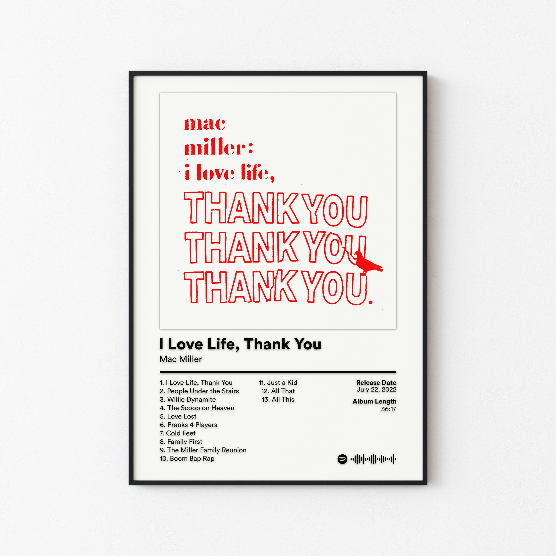 Mac Miller I Love Life Thank You Album Poster