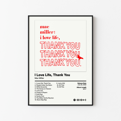 Mac Miller I Love Life Thank You Album Poster