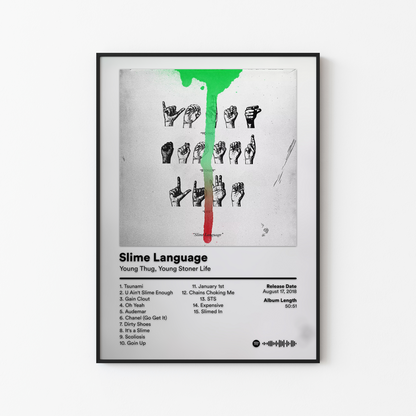 Young Thug Slime Language Album Poster