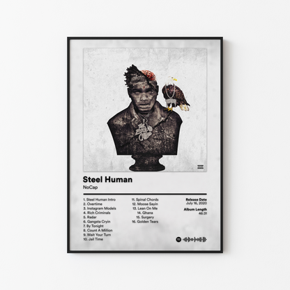 NoCap Steel Human Album Poster