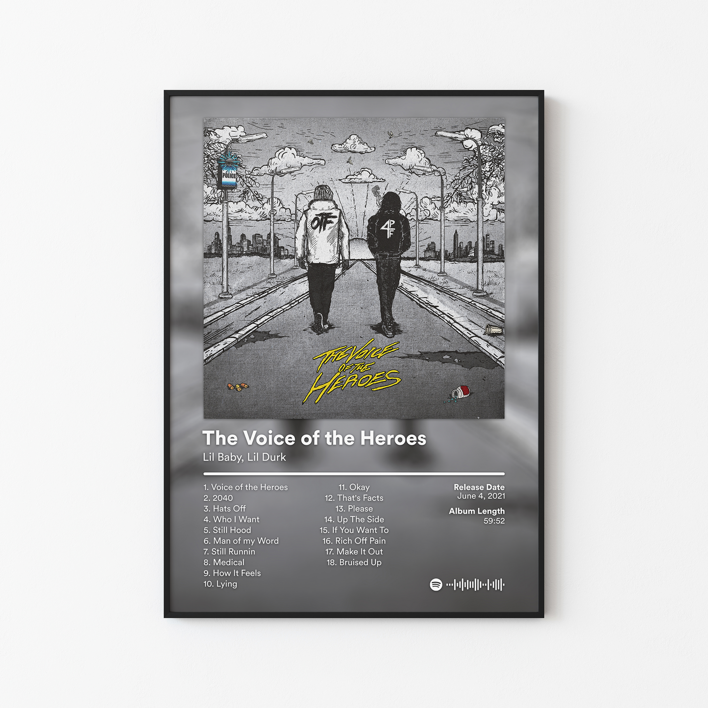 Lil Baby The Voice of the Heroes Album Poster