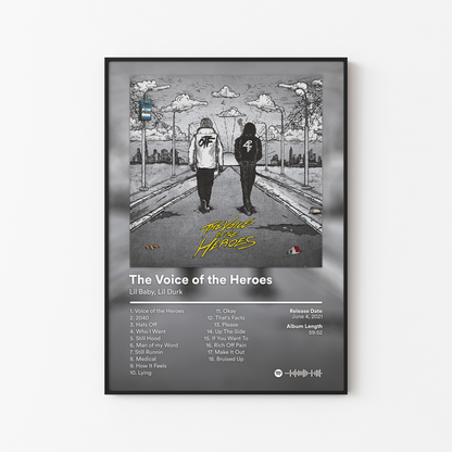 Lil Baby The Voice of the Heroes Album Poster